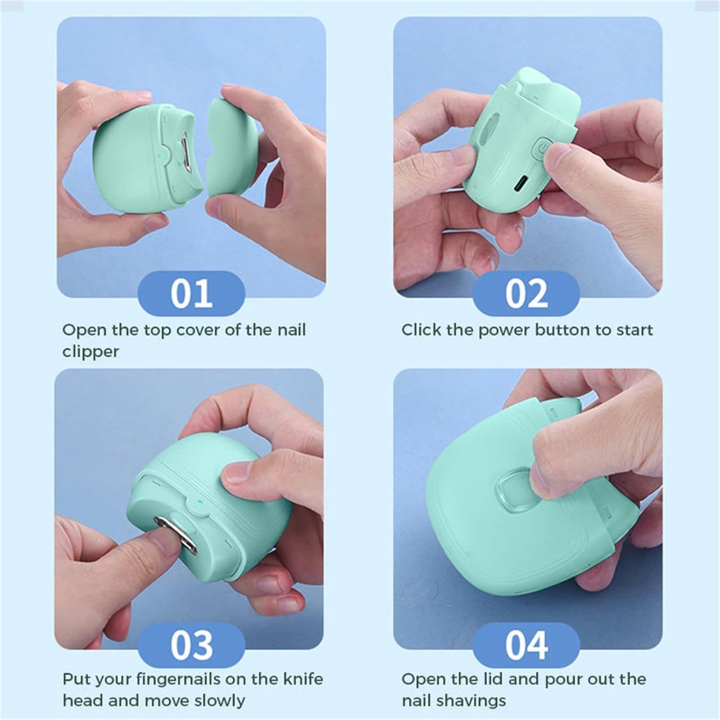 NailEase⢠Rechargeable Electric Clipper